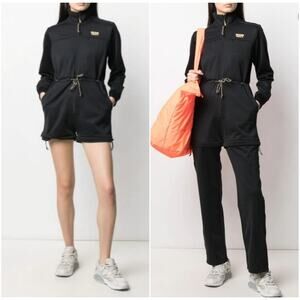 Adidas R.Y.V Black Zip-off Leg Jumpsuit/Romper Size XL